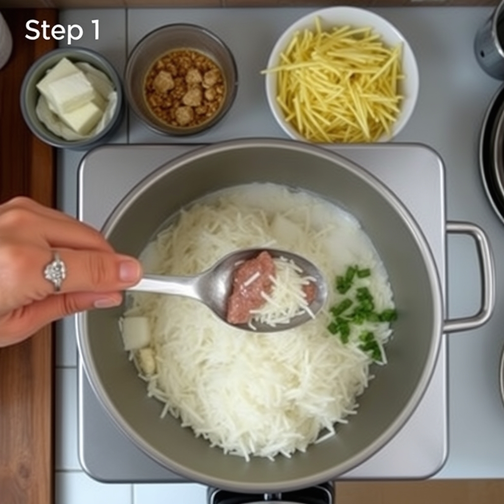 Langkah 1 untuk Nasi Goreng Kampung