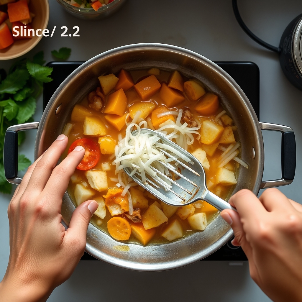 Langkah 2 untuk Sayur Asem Segar
